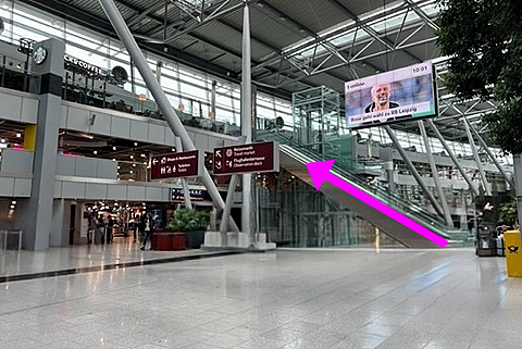 Die Lage des Conference Centers im Flughafen